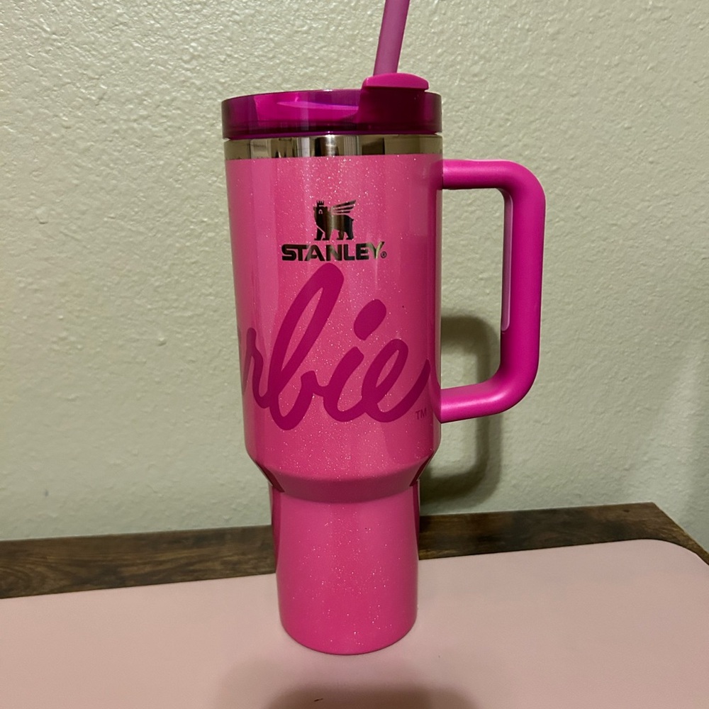Stanley Barbie Pink Tumbler with Straw
